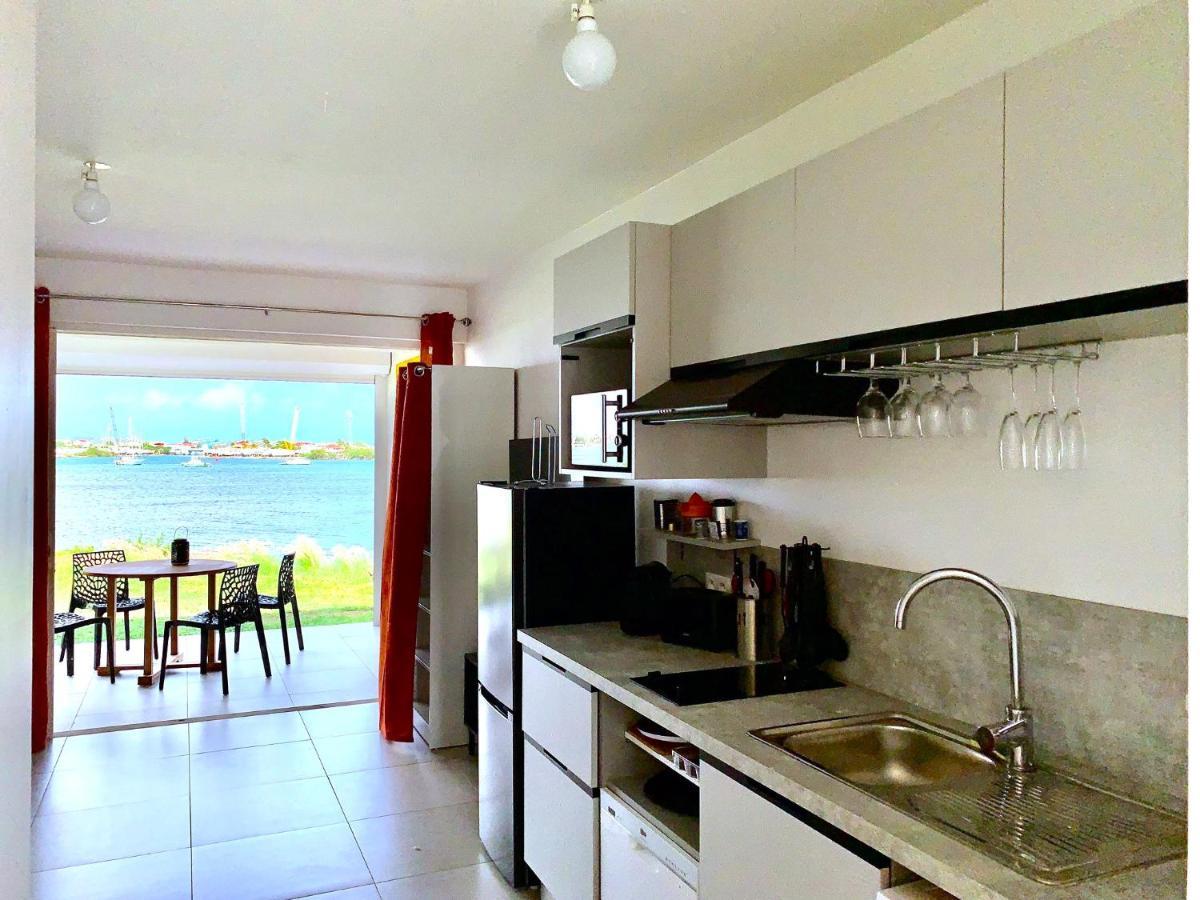 Le Sea-Breeze - Beau Studio Piscine Vue Lagon Marigot  Bagian luar foto