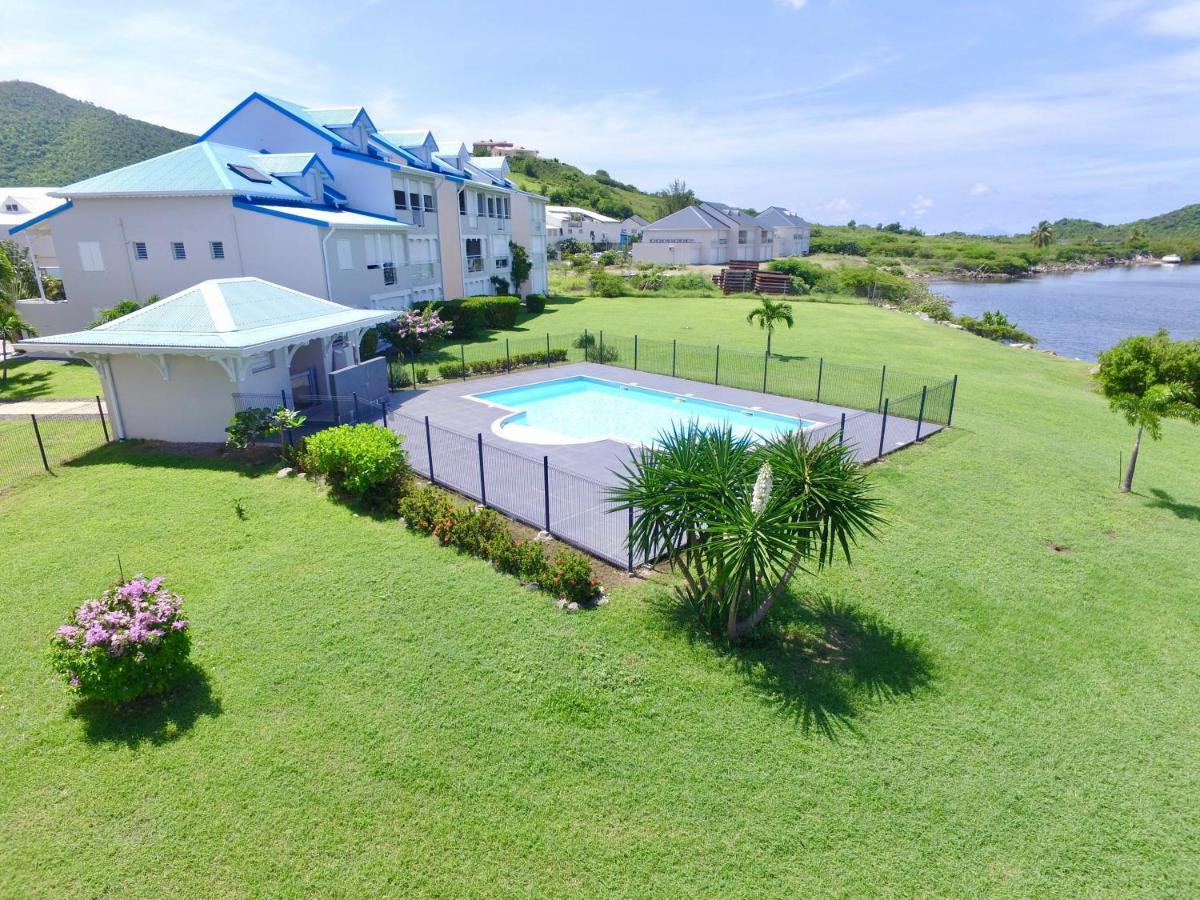 Le Sea-Breeze - Beau Studio Piscine Vue Lagon Marigot  Bagian luar foto